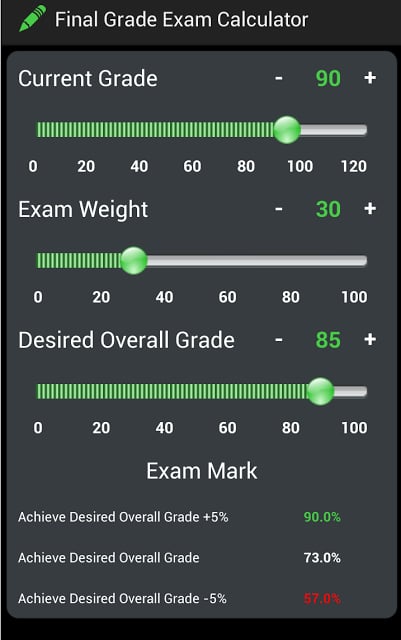 Final Grade Exam Calculator截图1