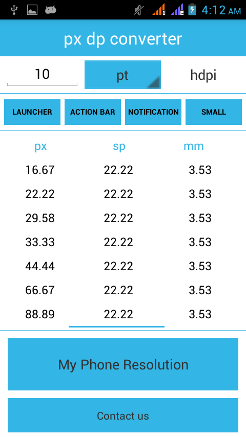 px dp converter截图6