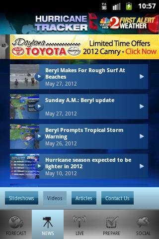 Hurricane Tracker WESH 2截图2