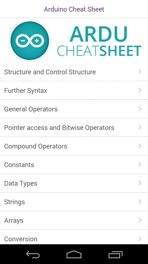 Arduino Cheat Sheet截图3