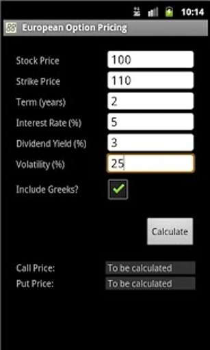 Coggit Option Pricing截图6