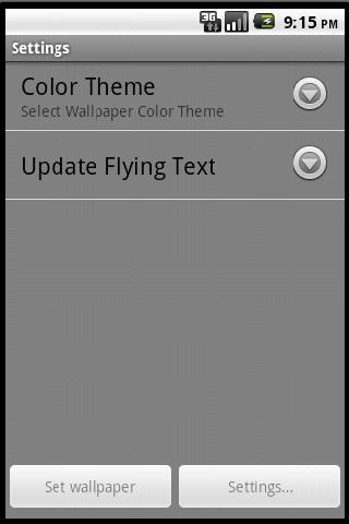 Flying Text Live Wallpaper截图4