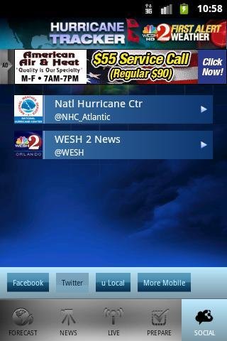 Hurricane Tracker WESH 2截图4