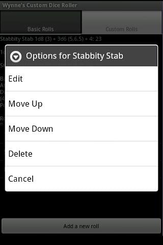 Wynne's Custom Dice Roller截图4