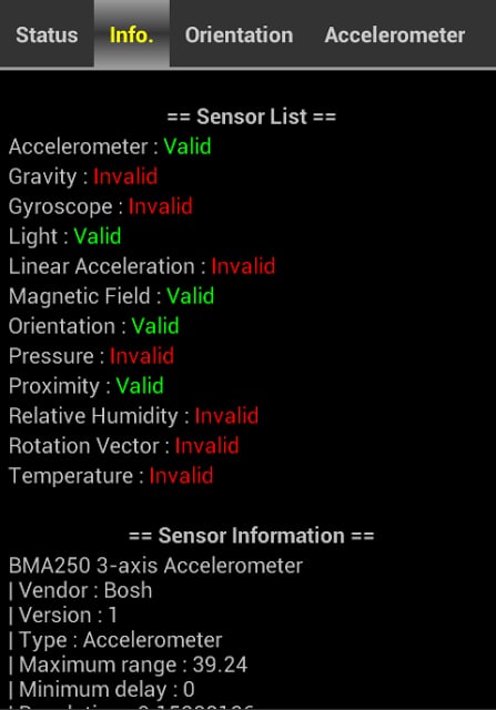 Sensor Test Tool截图1