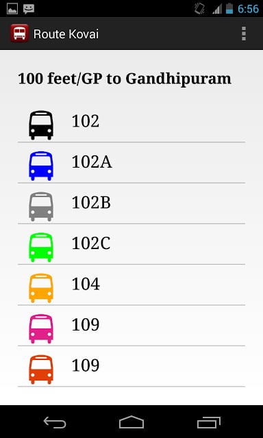 巴士路线 Route Kovai截图4