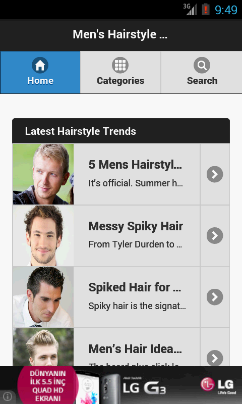 Men's Hairstyle Trends截图1