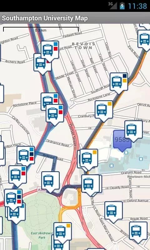 Southampton University Map截图5