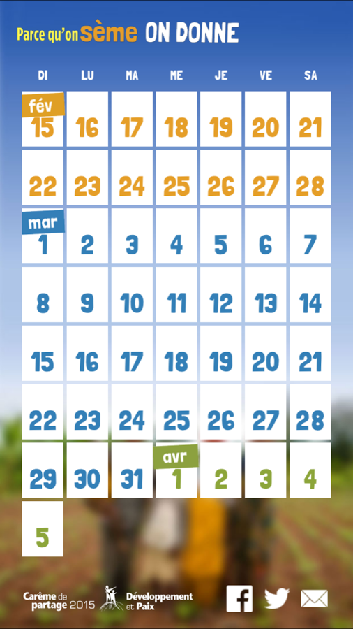 Calendrier Carême de partage截图5