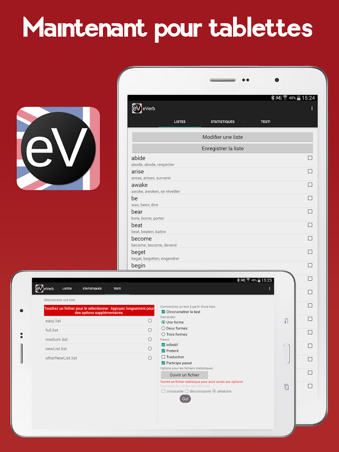eVerb - verbes irréguliers截图1
