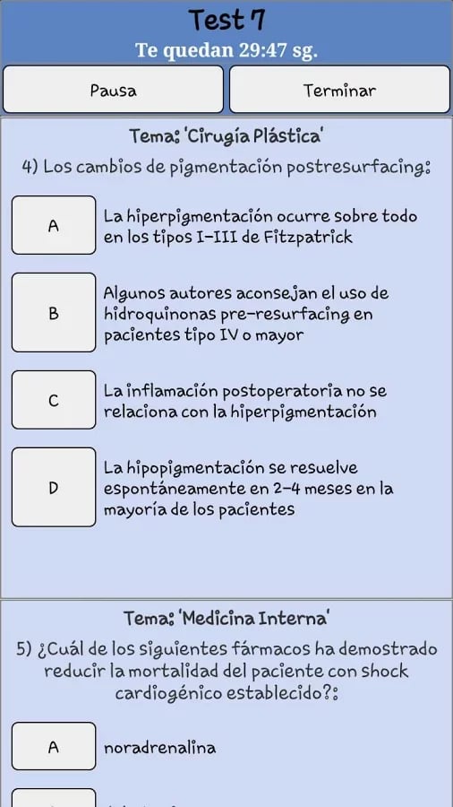 TestOpos Medicina General截图9