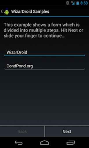 WizarDroid Sample截图2