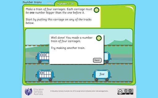 Number trains: numbers 1-20截图1