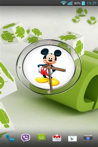 米老鼠时钟小工具 Mickey Mouse Clock Widget截图3