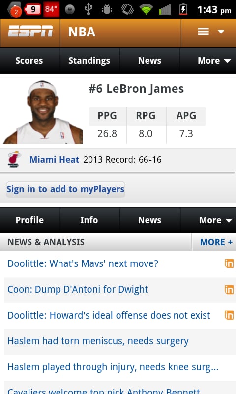 Lebron James Basketball Widget截图1