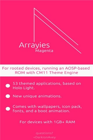 Arrayies Magenta主题截图4