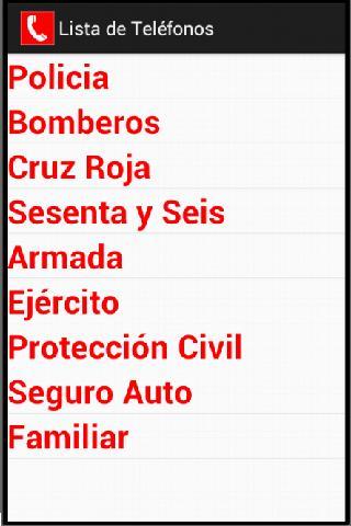 TDE: Teléfonos de Emergencia截图3