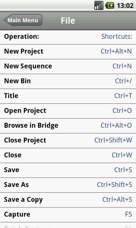 Shortcuts for Premiere P...截图9