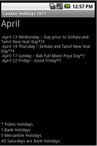 Lankan Holidays 2011截图1