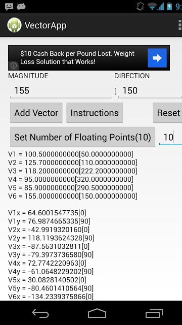 2D Vector Addition Calculator截图3