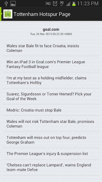 Tottenham Hotspur Page截图3