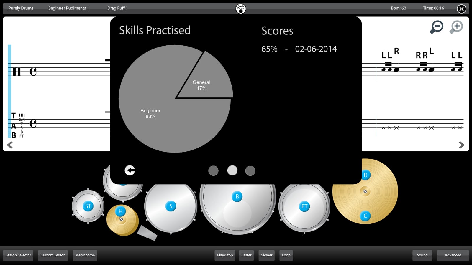 Drums - Learn Lessons Pr...截图6