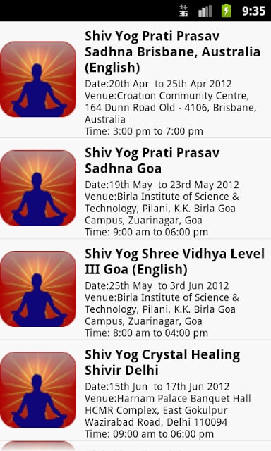 Shivyog Event Calendar New*截图2