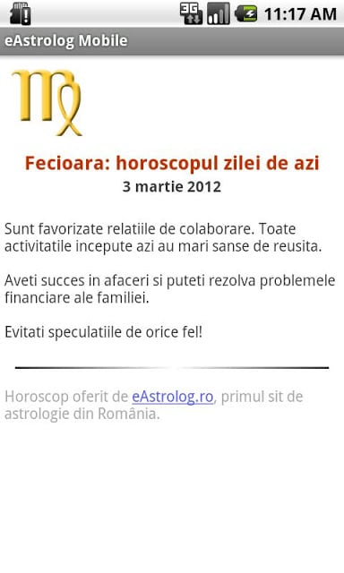 eAstrolog Mobile - Horoscop截图3