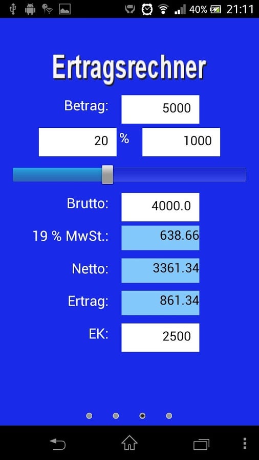 MwSt. und Rabatt Rechner截图3