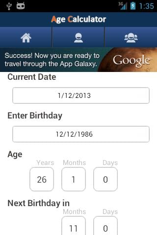 Age &amp; Birthday Calculator FB截图6