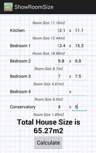 Room Size Converter截图2