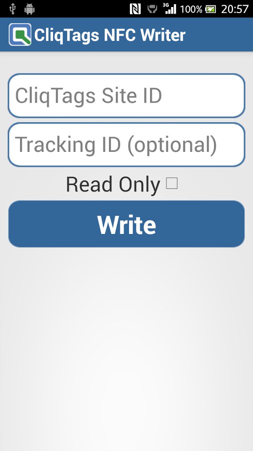 CliqTags NFC Writer截图1