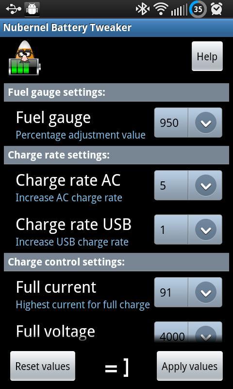 Nubernel Battery Tweaker截图1