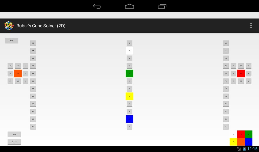 Rubik's Cube Solver (2D)截图2