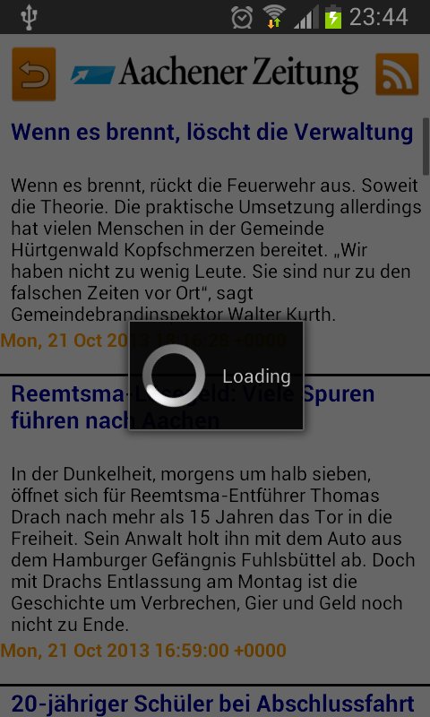 RSS Reader - Aachener Ze...截图2