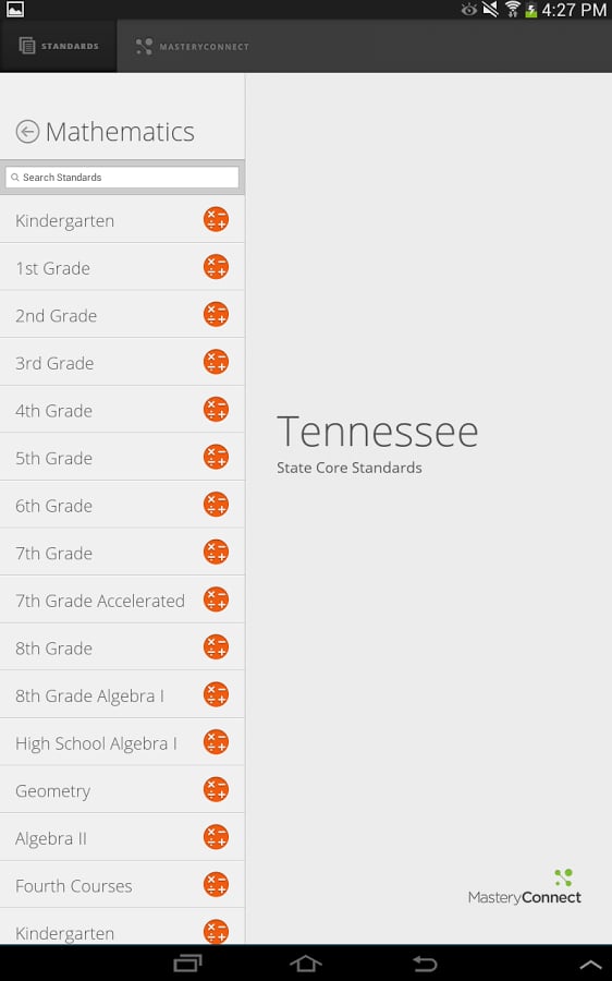 Tennessee Academic Standards截图2