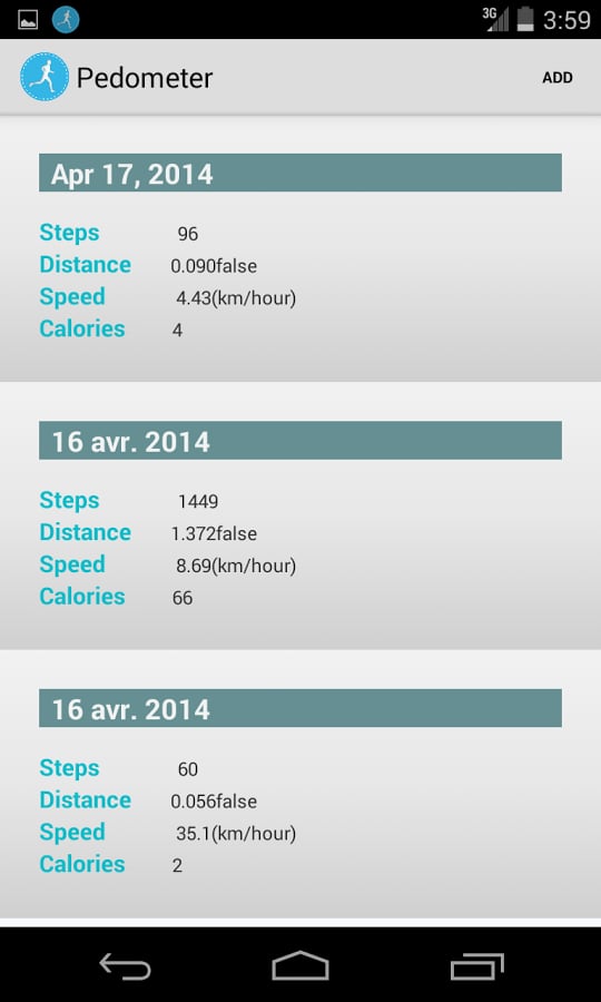 Pedometer &amp; calories cou...截图3