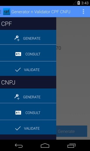 Generator n Validator CPF CNPJ截图2