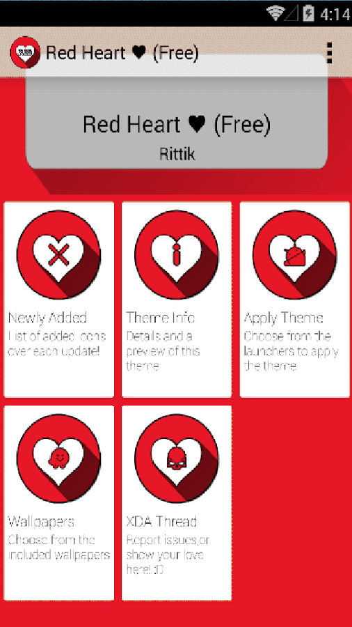 Red Hearts Icon Pack (Fr...截图1