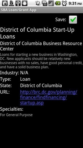 SBA Loan/Grant App截图2