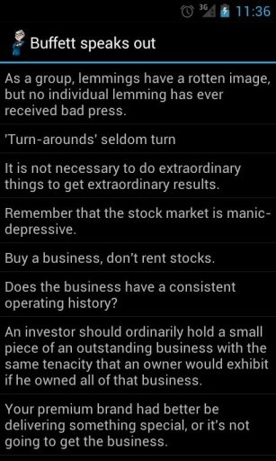 Buffett Speaks and Shakes Out截图1