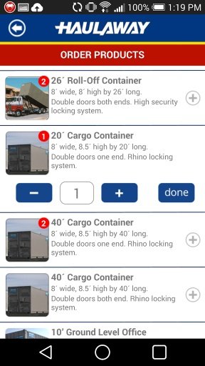 Haulaway Storage Container App截图4