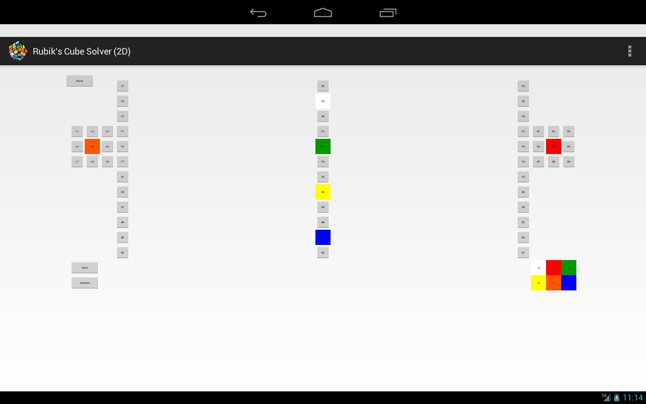 Rubik's Cube Solver (2D)截图1