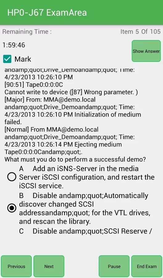 EA HP0-J67 HP Exam截图10