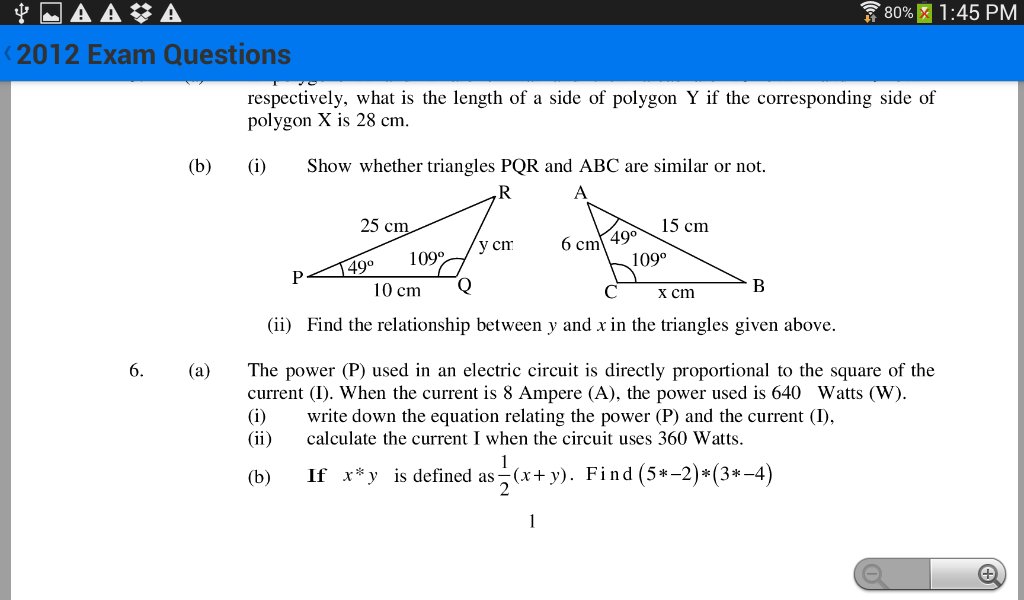 O-Level Math Questions截图4