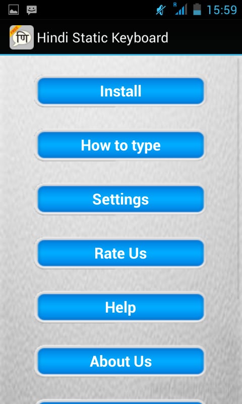 Hindi Static Keyboard截图2