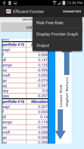 Efficient Frontier截图5