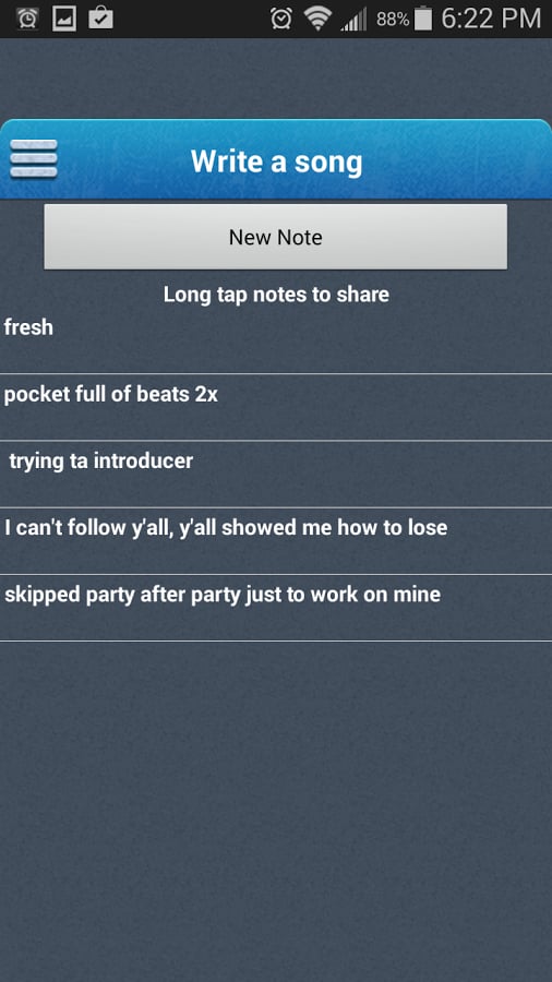Write Songs Notepad截图1