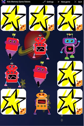 Kids Memory Game: Robots截图3