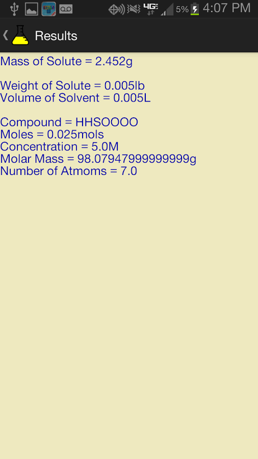 Chemistry Calculator截图4